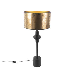 Stolní lampa ve stylu art deco s bronzovým odstínem 35 cm - Diverso