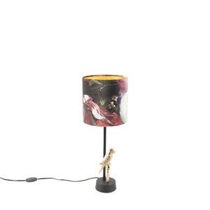 Stolní lampa ve stylu art deco se sametovými květy 20 cm - Pajaro