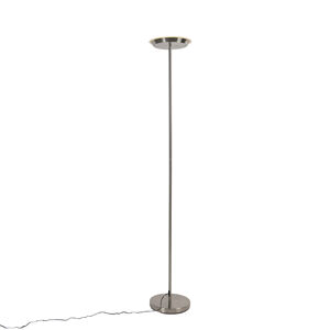 Stojací lampa ocelová 3stupňová stmívatelná včetně LED a dotykového stmívače - Pondi