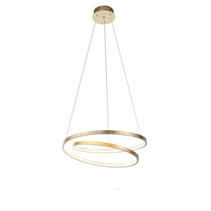 Designové závěsné svítidlo zlaté 55 cm vč. LED stmívatelné - Rowan