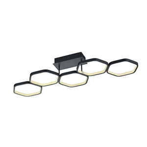 Stropní lampa šedá vč. LED 3-stupňový stmívač - Jetse