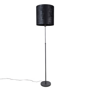 Stojací lampa s černým stínítkem 40 cm nastavitelná - Parte