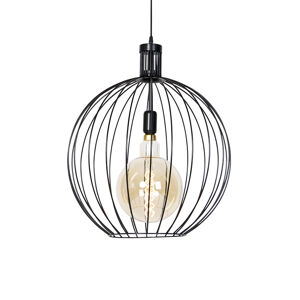 Designová závěsná lampa černá 50 cm - Wire Dos