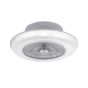 Designový stropní ventilátor šedý vč. LED RGB 2700 - 5000K - Raki