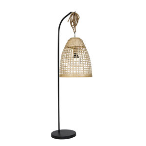 Venkovní stojací lampa ratanová IP44 vč. LED RGBW - Mart Maurice