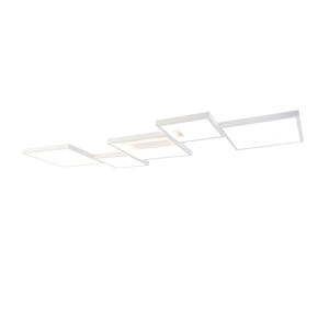 Stropní svítidlo bílé včetně LED 3 stupňové stmívatelné 5 světel - Lejo