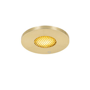 Moderní koupelnové vestavné bodové svítidlo zlaté IP54 - Shed Honey