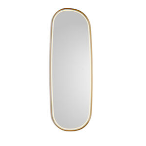 Moderní koupelnové zrcadlo růžové zlato včetně LED stmívatelné - Geraldien