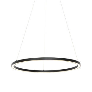 Chytrá závěsná lampa černá 80 cm včetně LED stmívatelné v Kelvinech - Anello