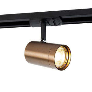 Moderní 1-fázový kolejnicový reflektor tmavě bronzový - Jeana