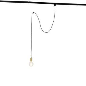 Hanglamp met rail ophanging goud - Cavalux