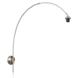 Moderní nástěnná lampa ocel bez stínidla - Boog