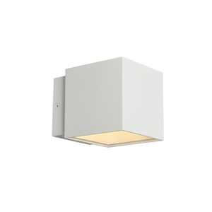 Nástěnná lampa Caja bílá / stříbrná