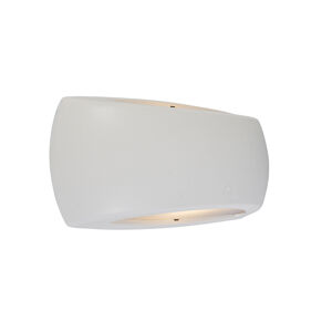 Moderní půlkruhová nástěnná lampa bílá včetně LED - Francy