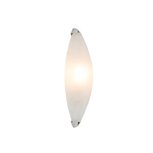 Nástěnná lampa Rigo albaster sklo s chromem