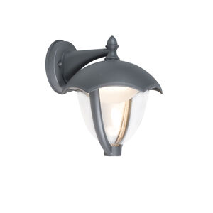 Moderní venkovní nástěnná lampa dolů tmavě šedá LED - Cappe
