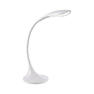Designová zakřivená stolní lampa stmívatelná bílá včetně LED - Lilu