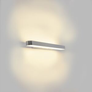 Moderní elegantní nástěnná lampa stříbrná 67,5 cm vč. LED -Tubox