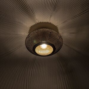 Radiance stropní lampa 25cm černá se zlatem