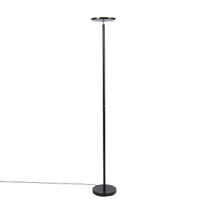 Moderní stojací lampa černá včetně LED s dotykovým stmívačem - Hanz