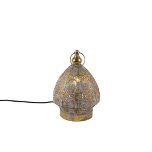 Orientální stolní lampa zlatá 19 cm - Mauglí