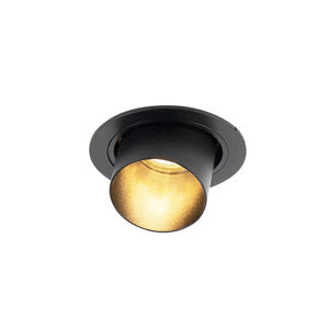 Moderní zapuštěné bodové světlo černé kulaté otočné - Installa